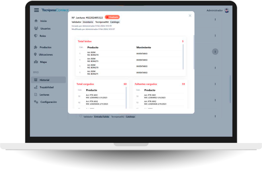 Software para Arco RFID