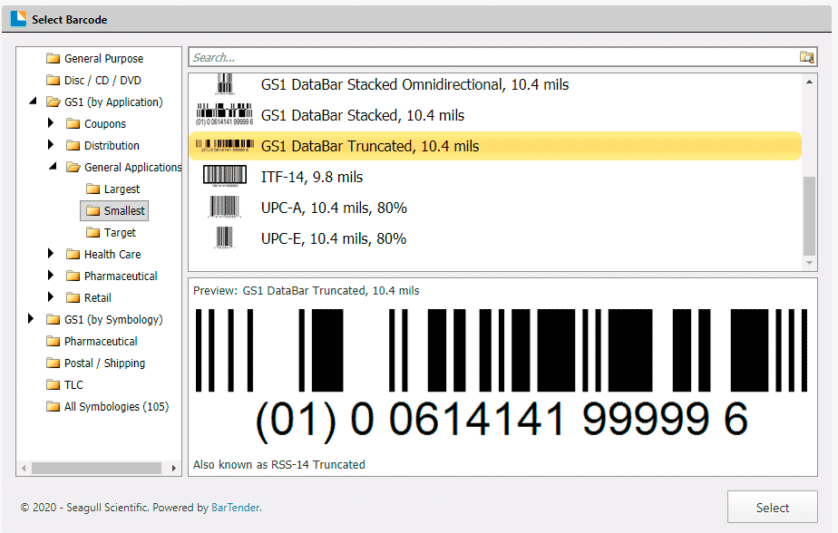 Captura Software BarTender Etiquetas