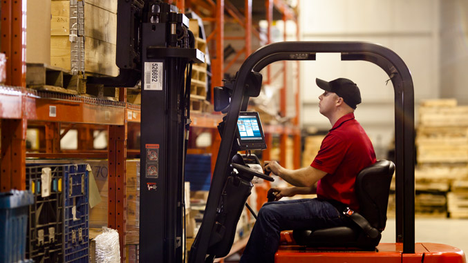 Terminales de radiofrecuencia para carretillas y montacargas