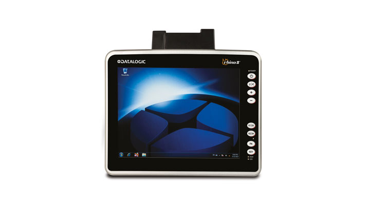 Terminal de carretilla Rhino II Datalogic para gestión de almacenes, plantas de fabricación y entornos fríos o a la intemperie