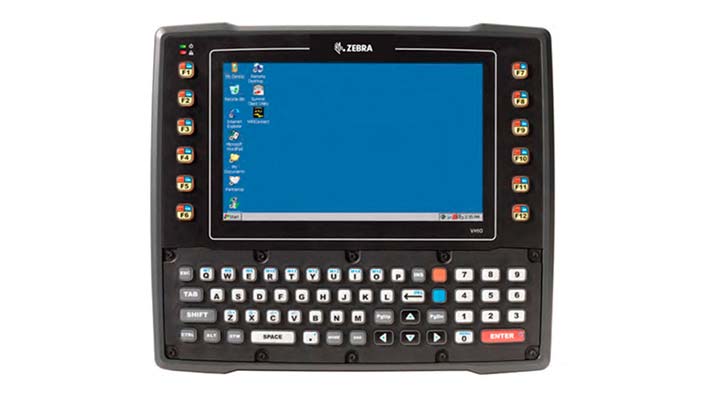 Terminal de radiofrecuencia para carretillas VC8300 de Zebra con IP66 y gran resistencia